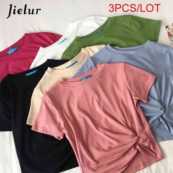 3pcs/lot women t-shirt summer solid color short sleeve tshirts womans o-neck hipster 7 colors tee shirt roupas feminina 210426, White
3pcs/lot women t-shirt summer solid color short sleeve tshirts womans o-neck hipster 7 colors tee shirt roupas feminina 210426, White