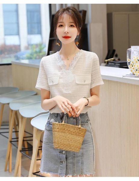 brown t shirt women short sleeve tshirt cotton tee femme women's t-shirt, White
brown t shirt women short sleeve tshirt cotton tee femme women's t-shirt, White