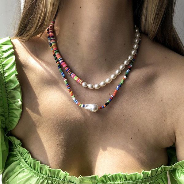 chokers diezi bohemian ethnic soft clay multicolor acyrlic beads choker necklace women fashion pearl chain necklaces sweet girls jewelry, Golden;silver
chokers diezi bohemian ethnic soft clay multicolor acyrlic beads choker necklace women fashion pearl chain necklaces sweet girls jewelry, Golden;silver