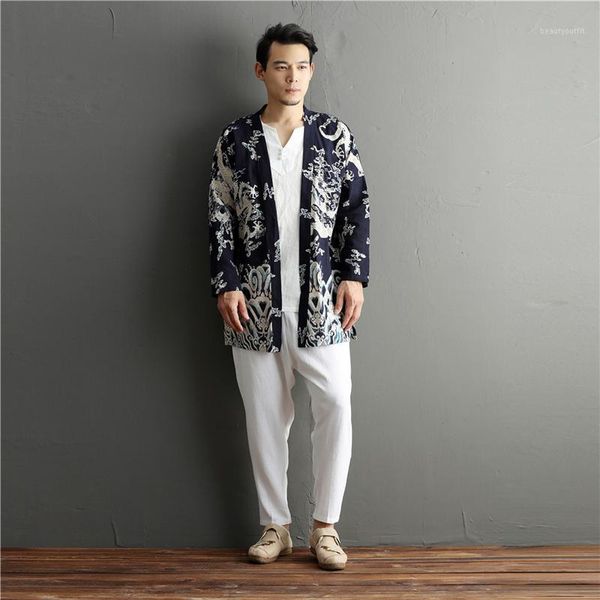 men's trench coats hisenky spring autumn trenchcoat cotton linen long sleeve shirt chinese drago sunshade casual capes flax cardigan ja, Tan;black
men's trench coats hisenky spring autumn trenchcoat cotton linen long sleeve shirt chinese drago sunshade casual capes flax cardigan ja, Tan;black