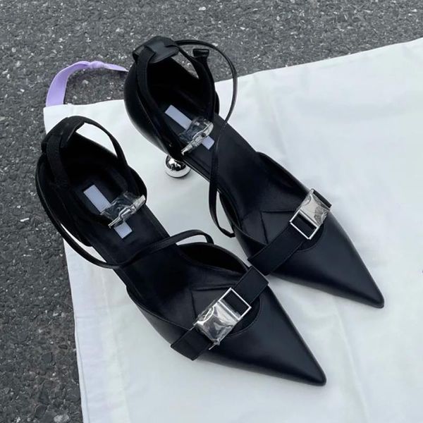 dress shoes summer style all-match pointed toe stiletto heel french buckle fashion single daily women sandal, Black
dress shoes summer style all-match pointed toe stiletto heel french buckle fashion single daily women sandal, Black