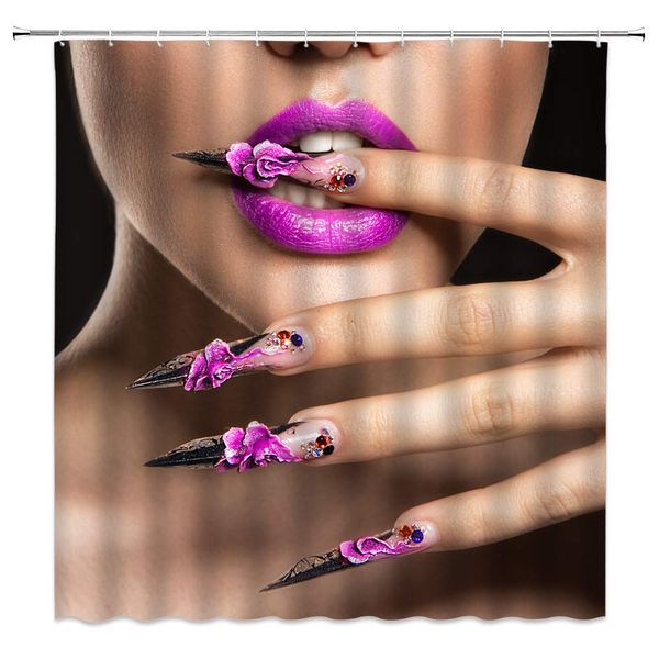 woman shower curtain fashion girl with cool hipster finger nail art decor charming lady,fabric bathroom set with hooks
woman shower curtain fashion girl with cool hipster finger nail art decor charming lady,fabric bathroom set with hooks