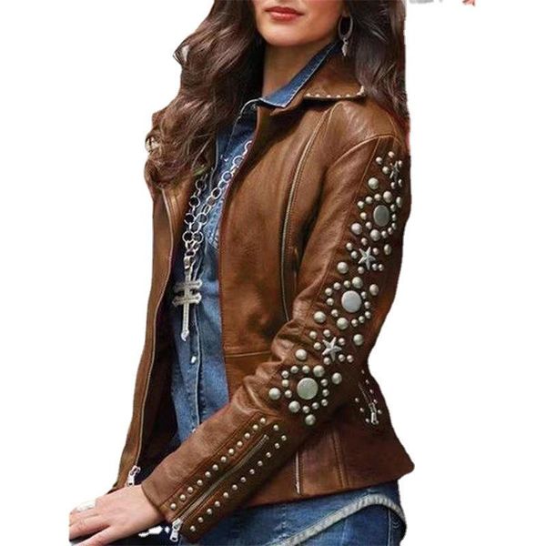 women's jackets 2021 autumn-winter women short section ladies jacket drilling small coat lapel long sleeves slimming fashion streetwear, Black;brown
women's jackets 2021 autumn-winter women short section ladies jacket drilling small coat lapel long sleeves slimming fashion streetwear, Black;brown