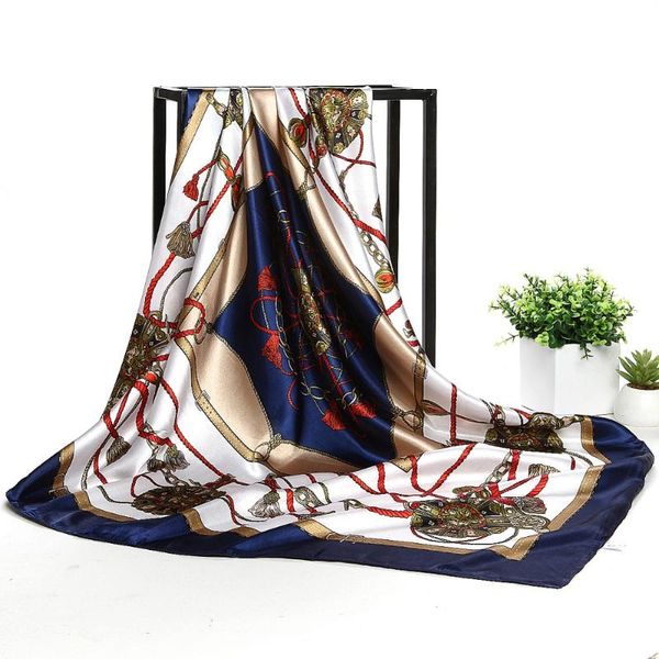 scarves fashion summer silk scarf women colors printed shawls foulard big square head 90*90cm muslim hijab bandanna, Blue;gray
scarves fashion summer silk scarf women colors printed shawls foulard big square head 90*90cm muslim hijab bandanna, Blue;gray