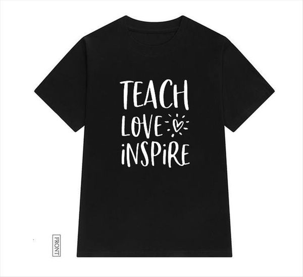 teach love inspire cotton womens t shirts casual funny yong girl tee 5 colors drop ship s 705, White
teach love inspire cotton womens t shirts casual funny yong girl tee 5 colors drop ship s 705, White