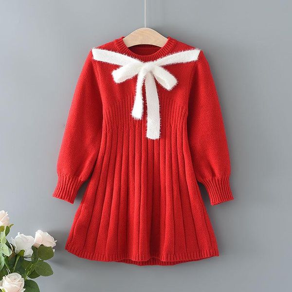 girl's dresses autumn/winter 2021 girls knit dress with bow tie princess plain long sleeve wool toddler girl winter clothes, Red;yellow
girl's dresses autumn/winter 2021 girls knit dress with bow tie princess plain long sleeve wool toddler girl winter clothes, Red;yellow