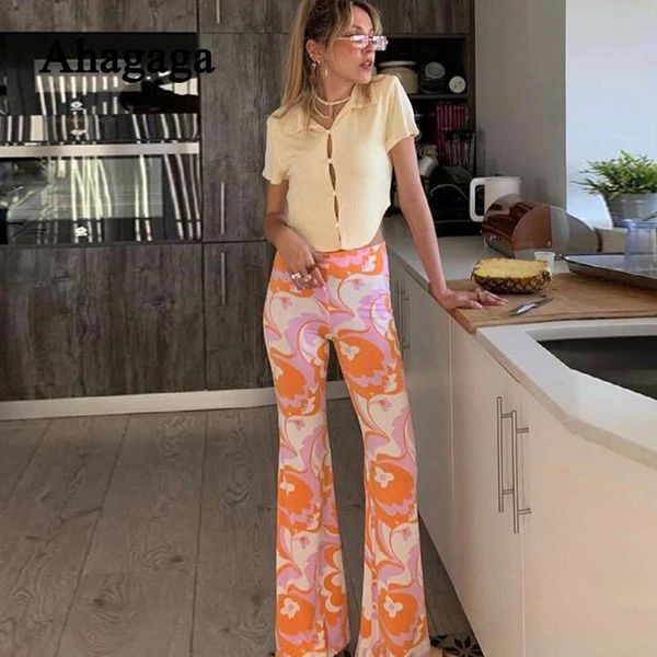 women's pants & capris ahagaga 2021 autumn print long flare women fashion mid waist casual y2k retro streetwear ladies trousers female, Black;white
women's pants & capris ahagaga 2021 autumn print long flare women fashion mid waist casual y2k retro streetwear ladies trousers female, Black;white