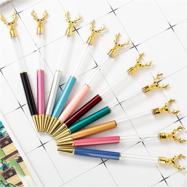 new diy empty tube deer head metal ballpoint pens self-filling floating glitter dried flower crystal pen christmas student writing gift, Blue;orange
new diy empty tube deer head metal ballpoint pens self-filling floating glitter dried flower crystal pen christmas student writing gift, Blue;orange