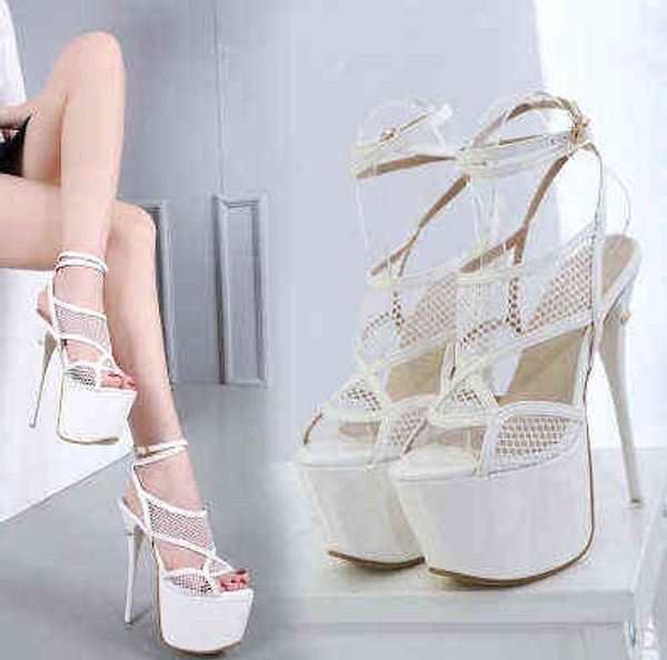 fashion stage show breathable mesh waterproof platform thin heel high heels sandals, Black
fashion stage show breathable mesh waterproof platform thin heel high heels sandals, Black