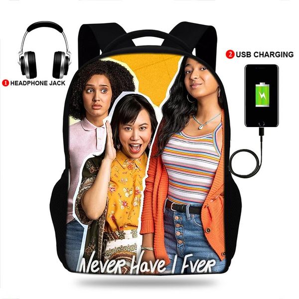 backpack buleflyer never havel ever&hanna print backpacks boys/girls school bags lapteenage notebook usb charge mochila
backpack buleflyer never havel ever&hanna print backpacks boys/girls school bags lapteenage notebook usb charge mochila
