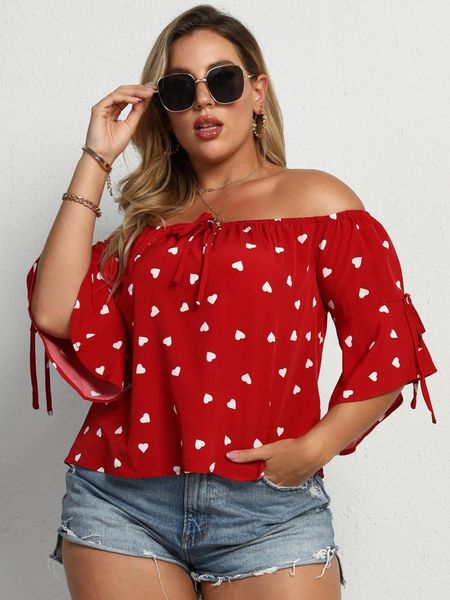 plus size t-shirt off shoulder blouse woman 2021 summer slash neck half sleeve heart print boho beach red ladies tunic, Black
plus size t-shirt off shoulder blouse woman 2021 summer slash neck half sleeve heart print boho beach red ladies tunic, Black