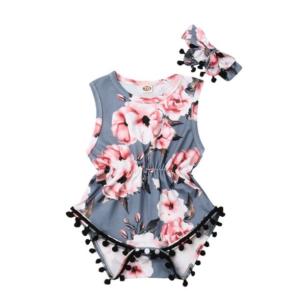 summer newborn baby girl boys bodysuits headband clothes sleeveless tassel flower jumpsuit outfit 0-24m, White
summer newborn baby girl boys bodysuits headband clothes sleeveless tassel flower jumpsuit outfit 0-24m, White