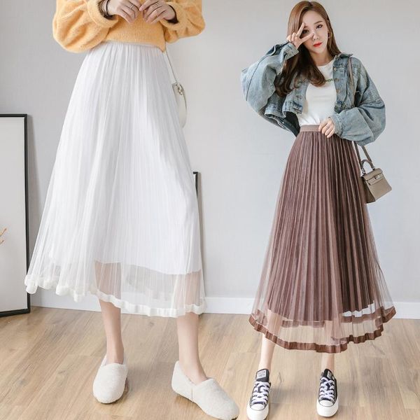 skirts tulle womens midi mesh skirt velvet pleated women 2021 spring sunmmer korean elastic high waist tutu, Black
skirts tulle womens midi mesh skirt velvet pleated women 2021 spring sunmmer korean elastic high waist tutu, Black