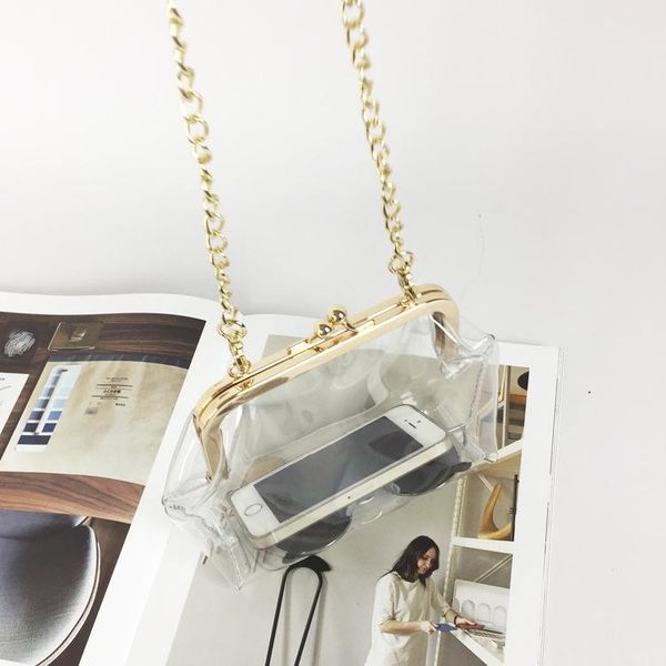 evening bags stylish womens pvc clear bag clutch handbags chain shoulder phone purses
evening bags stylish womens pvc clear bag clutch handbags chain shoulder phone purses