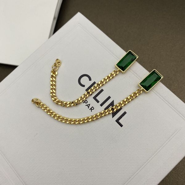design jewelry emerald gold long chain temperament women's fashion net red celebrities versatile earrings, Golden
design jewelry emerald gold long chain temperament women's fashion net red celebrities versatile earrings, Golden