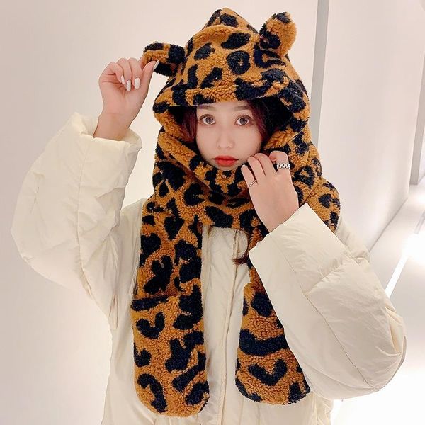 hats, scarves & gloves sets winter women cute leopard bear ear beanies hat scarf glove bib girl outdoor fashion thick warm plus velvet prote, Blue;gray
hats, scarves & gloves sets winter women cute leopard bear ear beanies hat scarf glove bib girl outdoor fashion thick warm plus velvet prote, Blue;gray