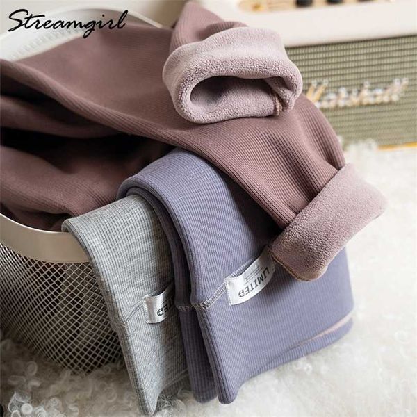 streamgirl women's winter leggings warm skinny pants high waist thick fleece tights women velvet 211218, Black
streamgirl women's winter leggings warm skinny pants high waist thick fleece tights women velvet 211218, Black