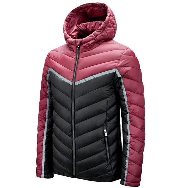 piece of special hooded color blocking reflective down cotton nylon fabric clothes men's fashion coat, Black
piece of special hooded color blocking reflective down cotton nylon fabric clothes men's fashion coat, Black