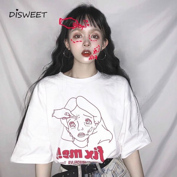 t shirt printed loose t-shirt woman fashion short-sleeved round neck summer tees ladies casual slim plus size women's, White 
t shirt printed loose t-shirt woman fashion short-sleeved round neck summer tees ladies casual slim plus size women's, White