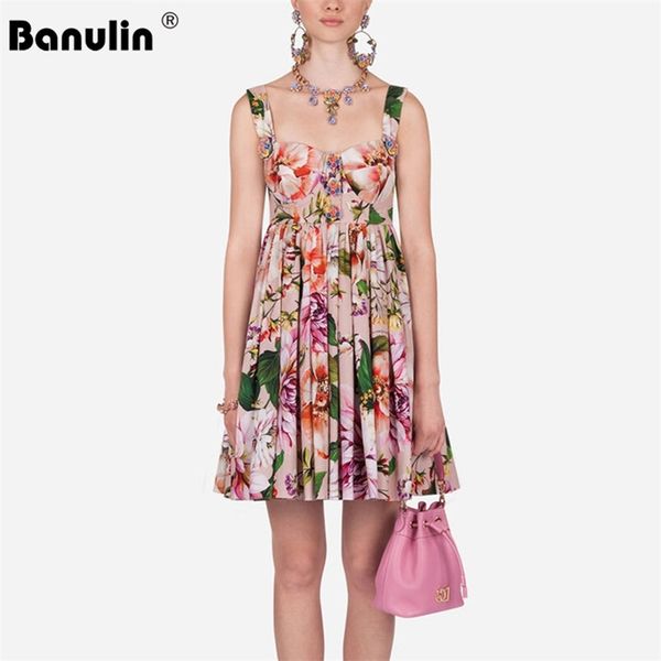 banulin summer runway dress women elegant multicolor floral print button spaghetti strap draped vintage ladies mini 210603, Black;gray
banulin summer runway dress women elegant multicolor floral print button spaghetti strap draped vintage ladies mini 210603, Black;gray