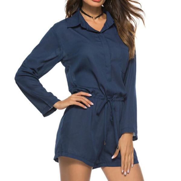 women's jumpsuits & rompers summer playsuit romper long sleeve wide leg lace-up casual ol jumpsuit, Black;white
women's jumpsuits & rompers summer playsuit romper long sleeve wide leg lace-up casual ol jumpsuit, Black;white