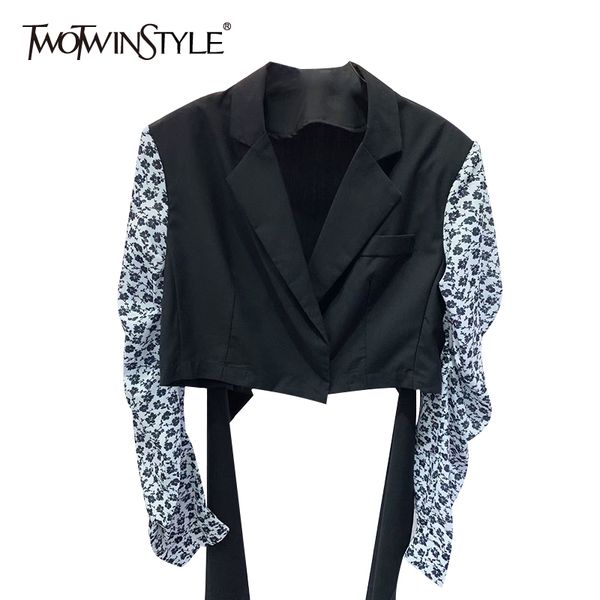korean patchwork blazer for women notched long sleeve casual loose short blazers female spring fashion stylish 210524, White;black
korean patchwork blazer for women notched long sleeve casual loose short blazers female spring fashion stylish 210524, White;black