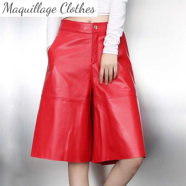 women's pants & capris autumn winter chic sheepskin wide-leg genuine leather fisith c736, Black;white
women's pants & capris autumn winter chic sheepskin wide-leg genuine leather fisith c736, Black;white