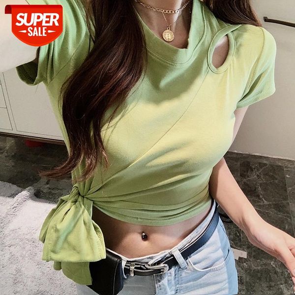 2021 summer t shirt women hollow out bandage tee shirt femme fashion solid color o-neck shirts female short crop #6t3p, White
2021 summer t shirt women hollow out bandage tee shirt femme fashion solid color o-neck shirts female short crop #6t3p, White