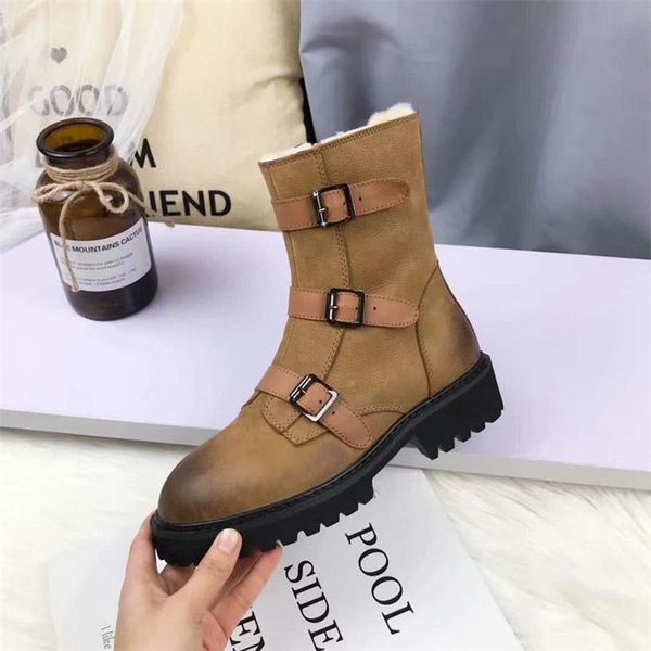 boots female genuine leather fur multi color ankle women boot autumn winter buckle decor flat, Black
boots female genuine leather fur multi color ankle women boot autumn winter buckle decor flat, Black