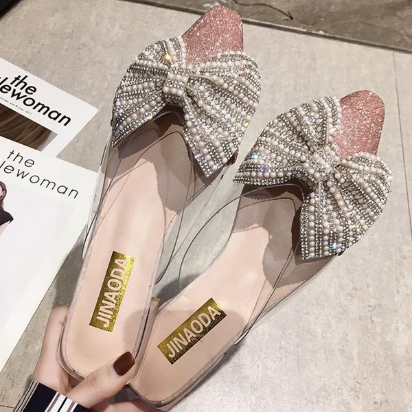slippers baotou half outside women wear the spring web celebrity diamond flat bow joker sequins summer sandals hak1, Black
slippers baotou half outside women wear the spring web celebrity diamond flat bow joker sequins summer sandals hak1, Black