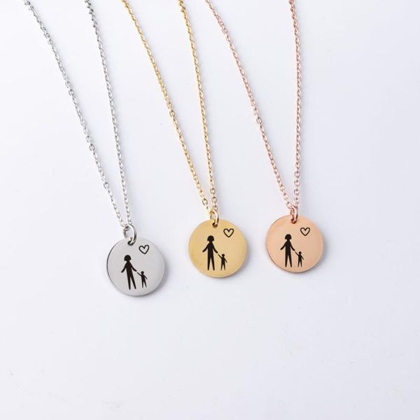 pendant necklaces fnixtar 10pcs/lot 20mm laser family member round disc necklace stainless steel chain for women's men's jewelry, Silver
pendant necklaces fnixtar 10pcs/lot 20mm laser family member round disc necklace stainless steel chain for women's men's jewelry, Silver