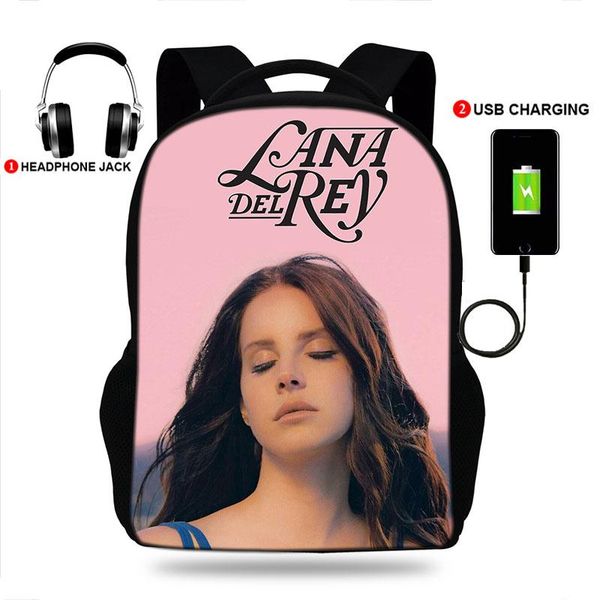 backpack usb charging school women bag lana del rey printed schoolbag for teenager girls knapsack
backpack usb charging school women bag lana del rey printed schoolbag for teenager girls knapsack