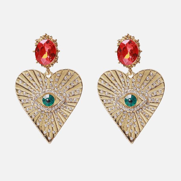 baroque vintage earrings crystal big heart earrings for women evil eye earring hihop jewelry femme brincos gold earring bijoux, Golden;silver
baroque vintage earrings crystal big heart earrings for women evil eye earring hihop jewelry femme brincos gold earring bijoux, Golden;silver