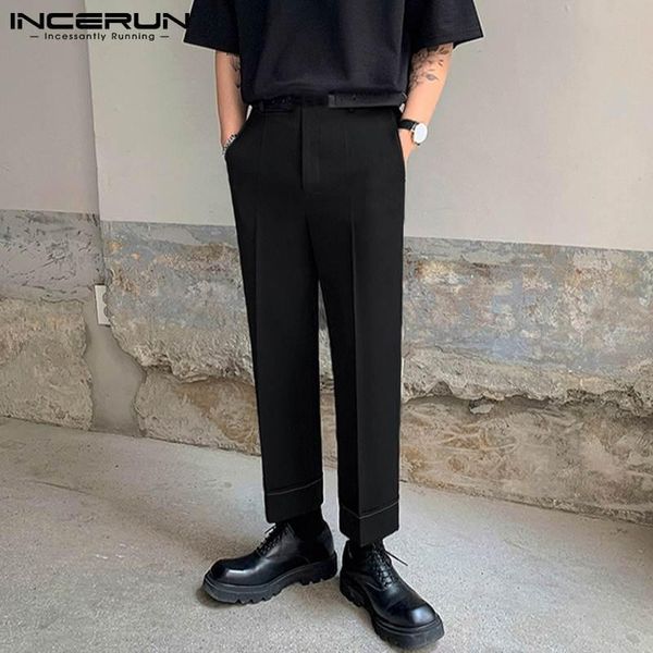 fashion men pants patchwork pockets korean joggers casual straight trousers 2021 streetwear leisure pantalon s-5xl incerun men's, Black
fashion men pants patchwork pockets korean joggers casual straight trousers 2021 streetwear leisure pantalon s-5xl incerun men's, Black