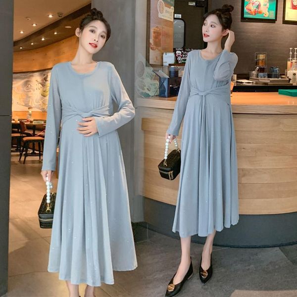 maternity dresses 9023# dress spring autumn gauze patchwork loose mid-long for pregnant women mom, White
maternity dresses 9023# dress spring autumn gauze patchwork loose mid-long for pregnant women mom, White