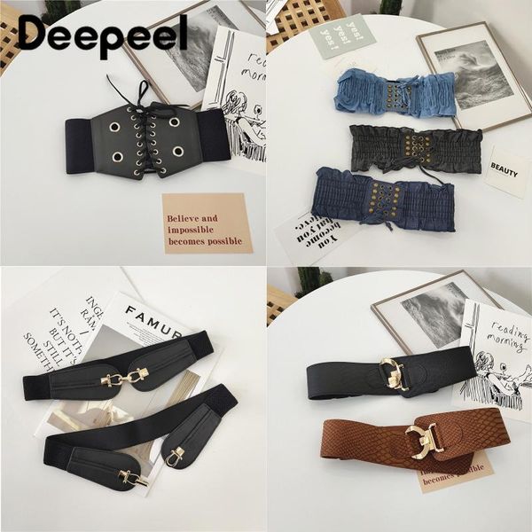 Deepeel 1pc 5-10cm Women Fashion Corset Belt Shirt Skirt Metal Rivet Decorative Cummerbunds Female Elastic Wide PU Waistband Belts, Black;brown
Deepeel 1pc 5-10cm Women Fashion Corset Belt Shirt Skirt Metal Rivet Decorative Cummerbunds Female Elastic Wide PU Waistband Belts, Black;brown