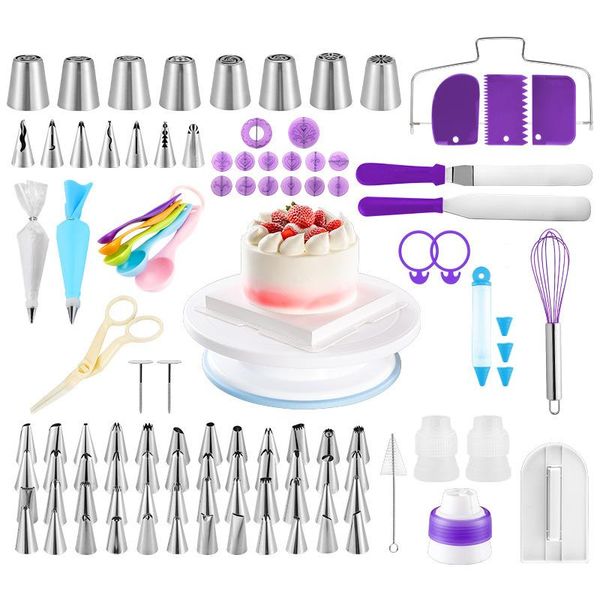 baking & pastry tools 135 pcs/set cake turntable decorating kit rotary table tool piping nozzle bag set supplies sets
baking & pastry tools 135 pcs/set cake turntable decorating kit rotary table tool piping nozzle bag set supplies sets