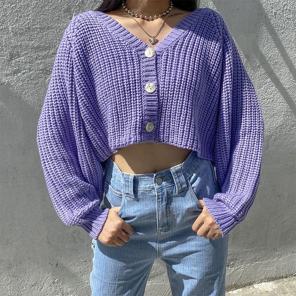 women's knits & tees women solid color sweater, adults casual style puff sleeve v-neck single-breasted cardigan, White
women's knits & tees women solid color sweater, adults casual style puff sleeve v-neck single-breasted cardigan, White