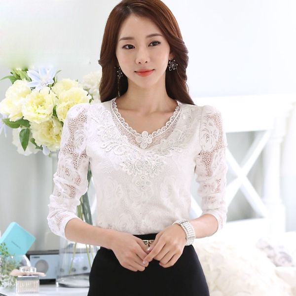 women's blouses & shirts 6xl hollow out lace blouse elegant shirt ladies crochet long sleeve embroidery patchwork women white df2753 b
women's blouses & shirts 6xl hollow out lace blouse elegant shirt ladies crochet long sleeve embroidery patchwork women white df2753 b