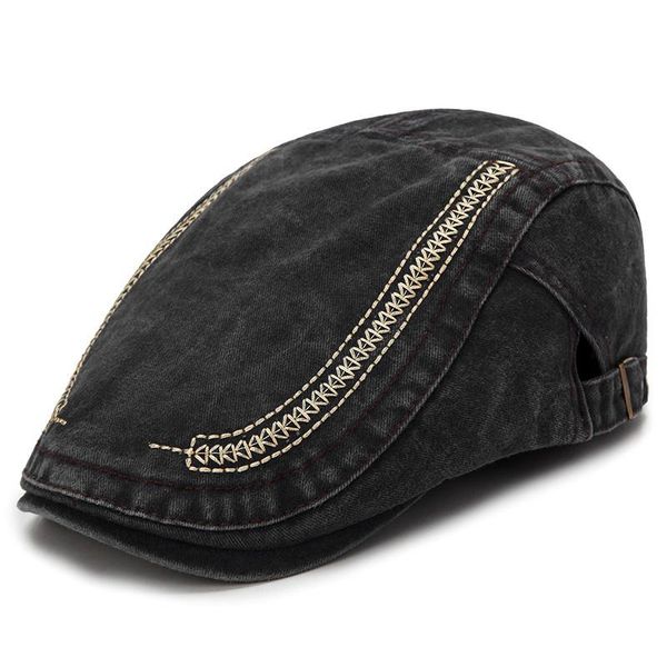 visors men's and women's cotton washed with embroidered thread curved duck bill vintage shovel hat flat cap casquette chapeau, Blue;gray
visors men's and women's cotton washed with embroidered thread curved duck bill vintage shovel hat flat cap casquette chapeau, Blue;gray