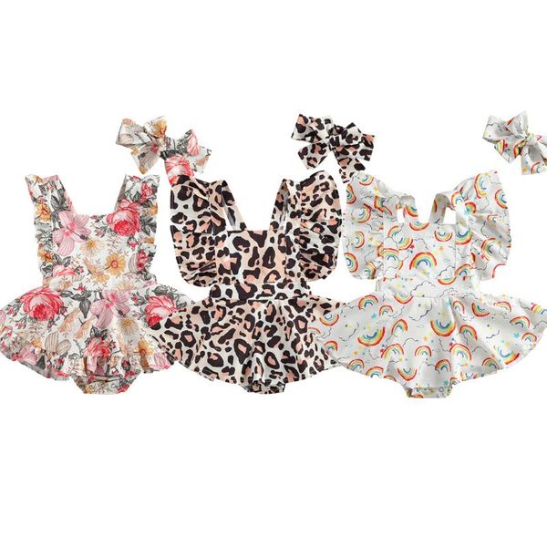 girl's dresses 0-24m born baby girls romper dress rainbow/flowers/leopard print ruffles sleeve backless jumpsuits, Red;yellow
girl's dresses 0-24m born baby girls romper dress rainbow/flowers/leopard print ruffles sleeve backless jumpsuits, Red;yellow