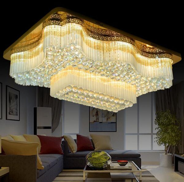 ceiling lights european rectangular crystal lamp chandelier led luxury living room lamps lighting fixture
ceiling lights european rectangular crystal lamp chandelier led luxury living room lamps lighting fixture