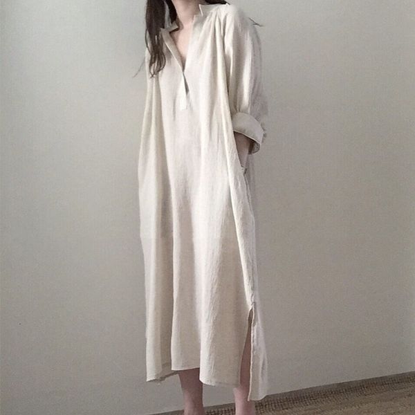 casual dresses korea design preppy style fashion shirts cotton linen autumn spring summer loose lazy chic women midi fcbz, Black;gray
casual dresses korea design preppy style fashion shirts cotton linen autumn spring summer loose lazy chic women midi fcbz, Black;gray