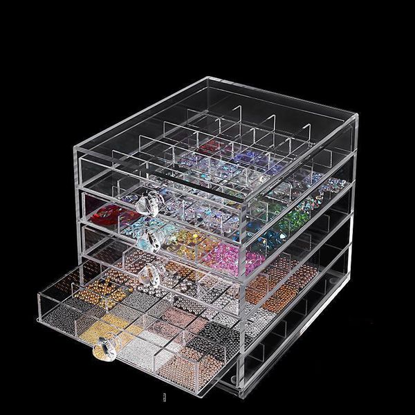 nail art equipment accessories storage box 5 layers 120 drawer type detachable acrylic transparent visible deskwaterproof, Silver
nail art equipment accessories storage box 5 layers 120 drawer type detachable acrylic transparent visible deskwaterproof, Silver