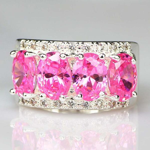 wedding rings yayi fashion women's jewelry ring pink zircon cz silver color engagement party gift, Slivery;golden
wedding rings yayi fashion women's jewelry ring pink zircon cz silver color engagement party gift, Slivery;golden