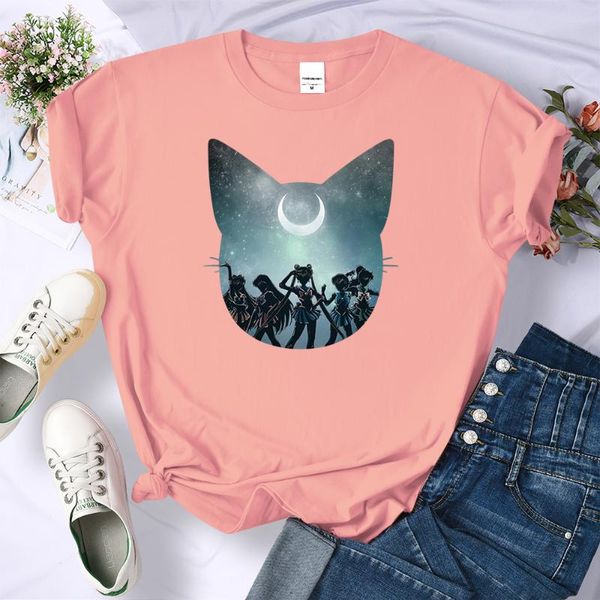anime sailor moon star printing women t shirts fashion breathable tee clothes crewneck summer loose casual itself shirt women's t-shirt, White
anime sailor moon star printing women t shirts fashion breathable tee clothes crewneck summer loose casual itself shirt women's t-shirt, White