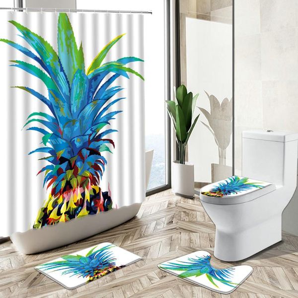 tropical fruit print shower curtain set color pineapple summer creative poster non-slip pedestal rug toilet cover bathroom deco curtains
tropical fruit print shower curtain set color pineapple summer creative poster non-slip pedestal rug toilet cover bathroom deco curtains