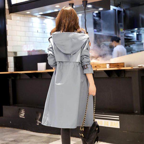 women's trench coats 2021 fashion spring autumn long for women hooded sleeve zipper solid color windbreaker overcoats m606, Tan;black
women's trench coats 2021 fashion spring autumn long for women hooded sleeve zipper solid color windbreaker overcoats m606, Tan;black