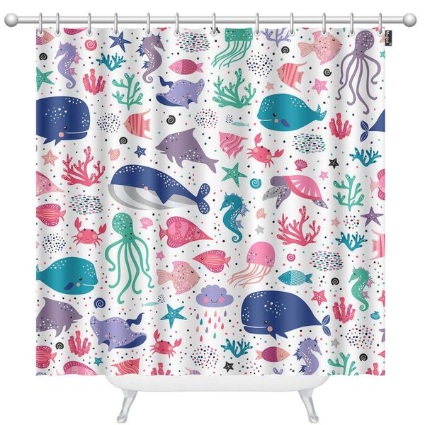 shower curtains colorful sea life cute fish jellyfish starfish ocs seamless pattern decorative bathroom waterproof fabric
shower curtains colorful sea life cute fish jellyfish starfish ocs seamless pattern decorative bathroom waterproof fabric
