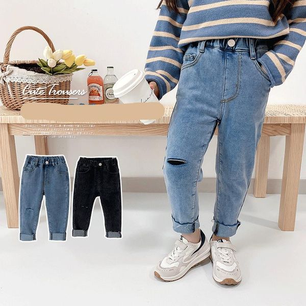 jeans 2-8 years baby girls autumn winter children's fashion causal solid denim pants korean velvet warm trousers for girl, Blue
jeans 2-8 years baby girls autumn winter children's fashion causal solid denim pants korean velvet warm trousers for girl, Blue
